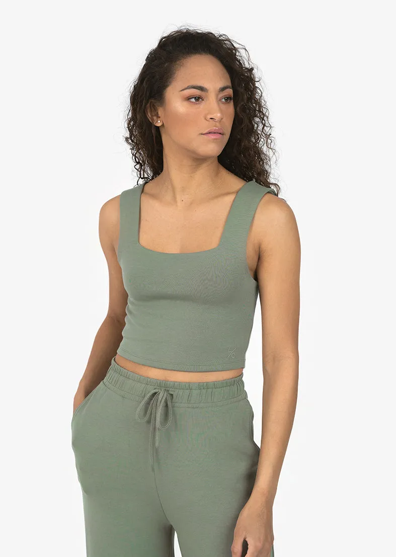 All-Around Lounge Square Tank Khaki