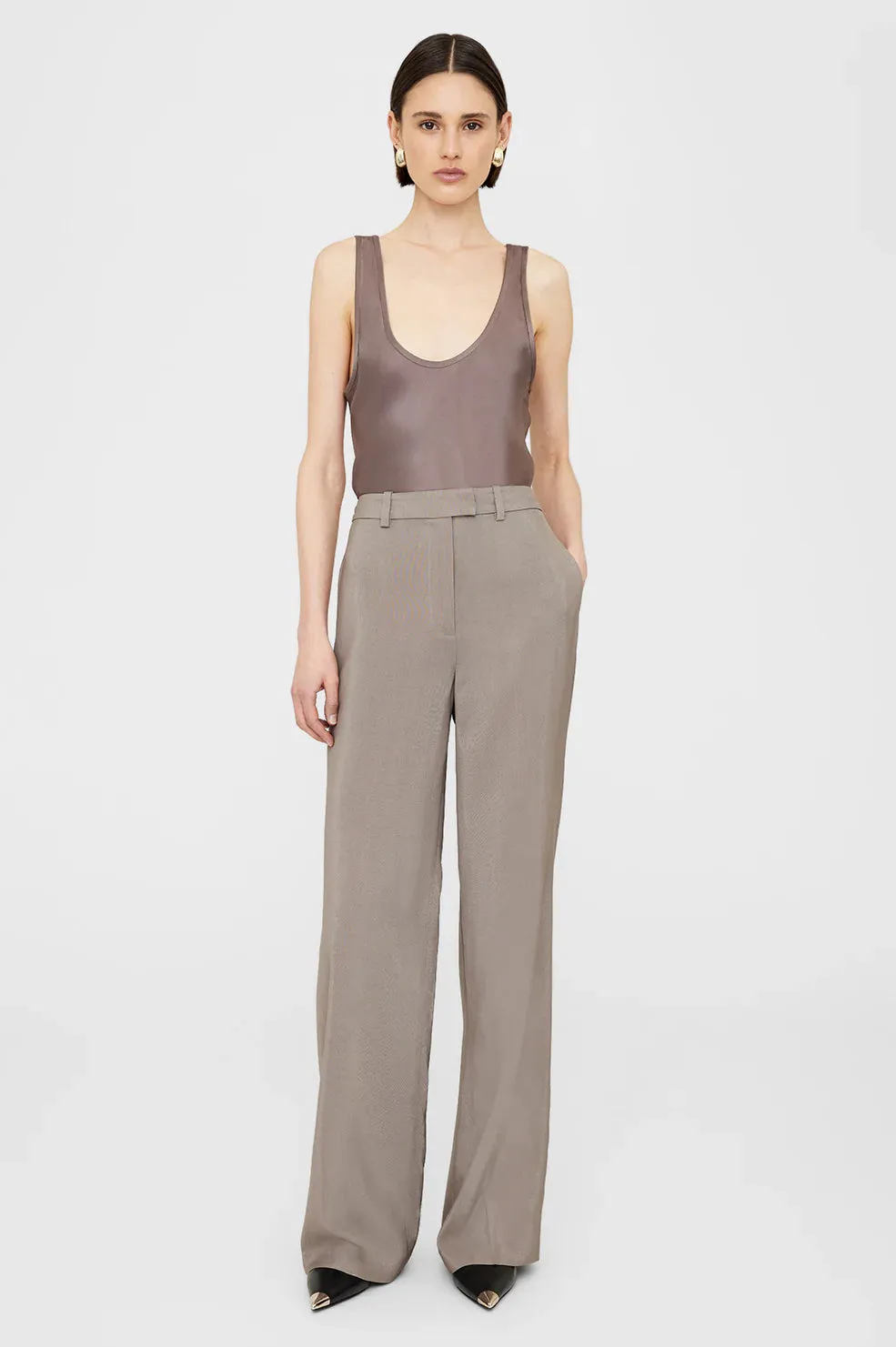 Anine Bing - Dolan Trouser in Clay