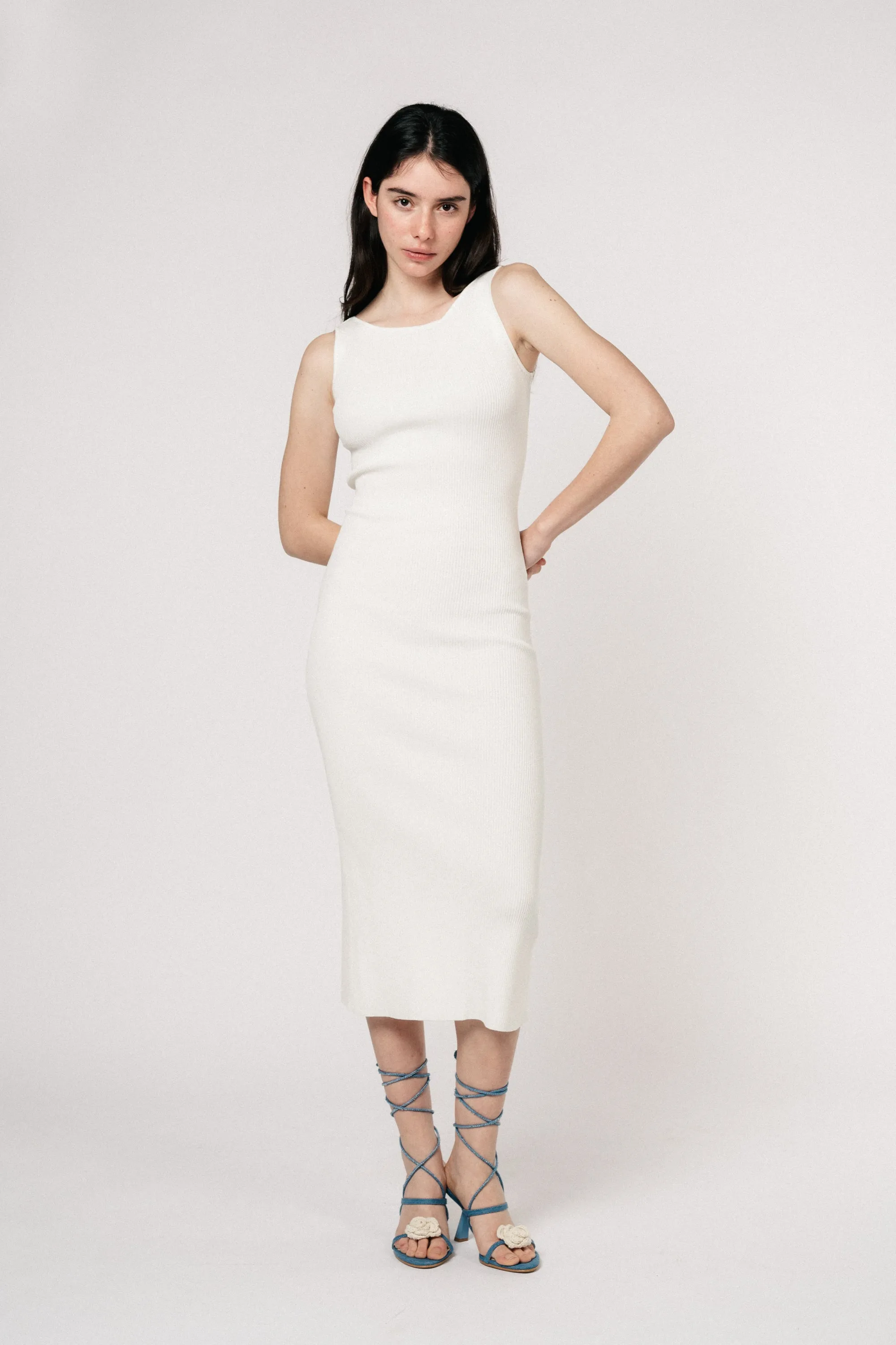 Anni Knit Dress - Off White