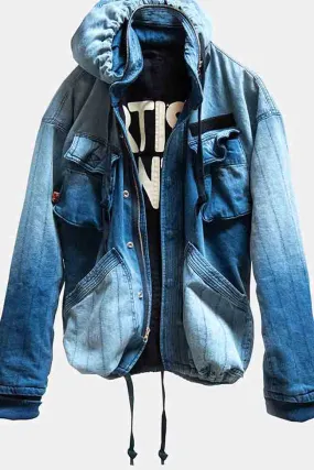 Artists Wanted Zip Hood Jacket Indigo 2