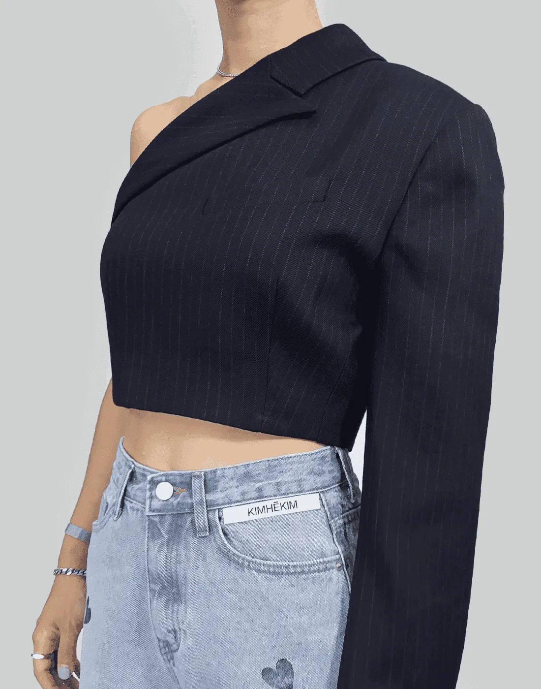 ASYMMETRIC CROPPED JACKET