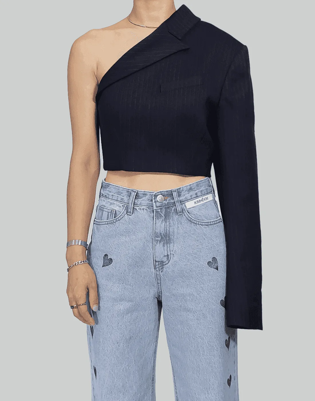 ASYMMETRIC CROPPED JACKET