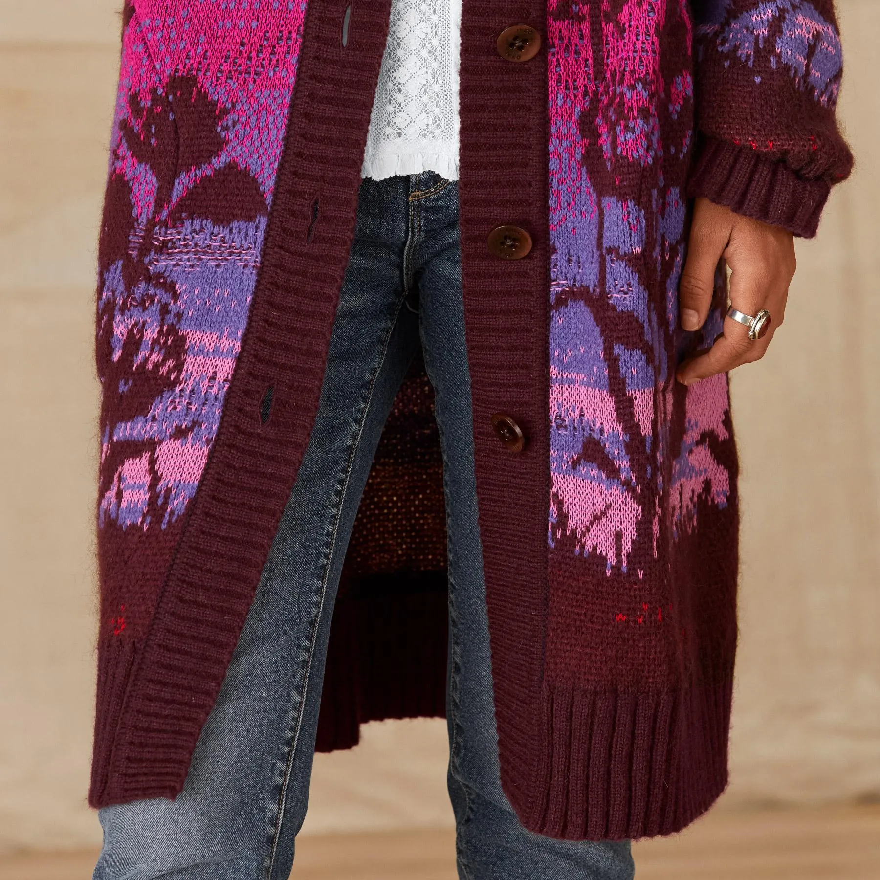 Autumn Sunset Sweater Coat