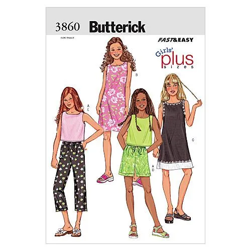 B3860 Girls'/Girls' Plus Top, Dress, Shorts and Pants