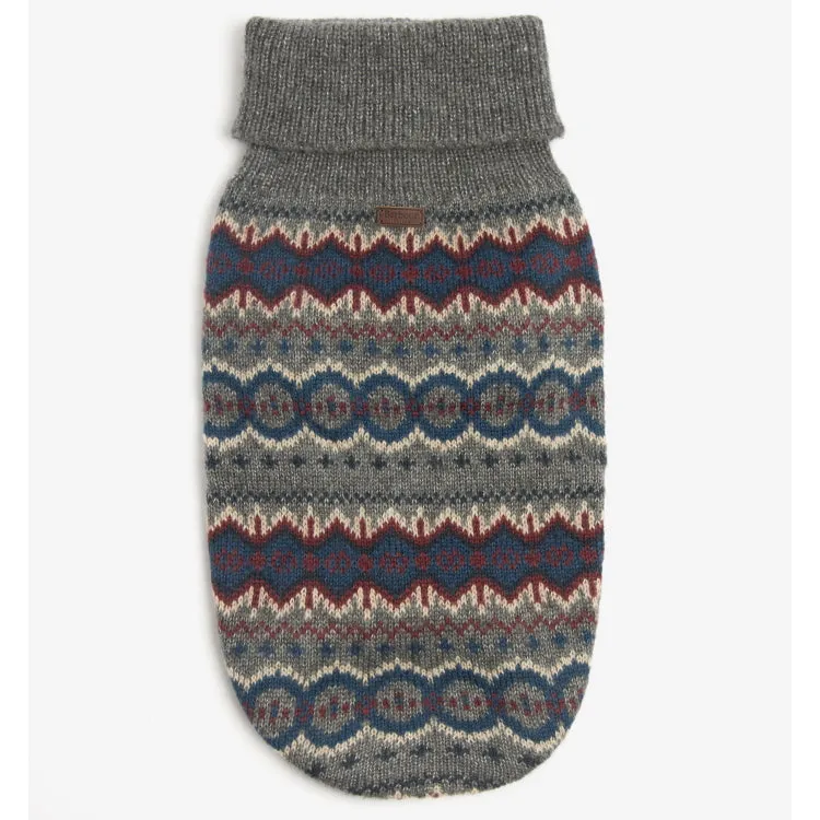 Barbour Case Fairisle Dog Jumper - Grey