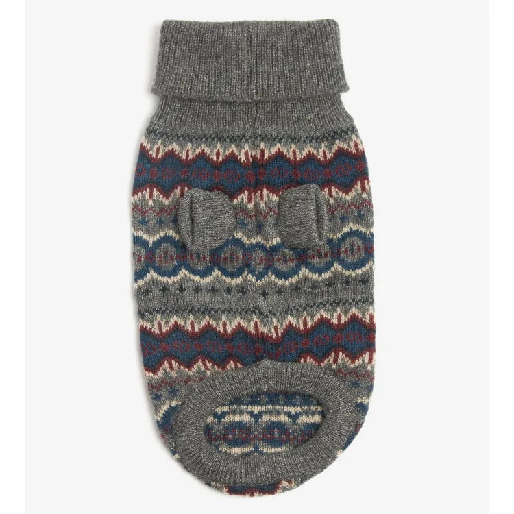 Barbour Case Fairisle Dog Jumper - Grey