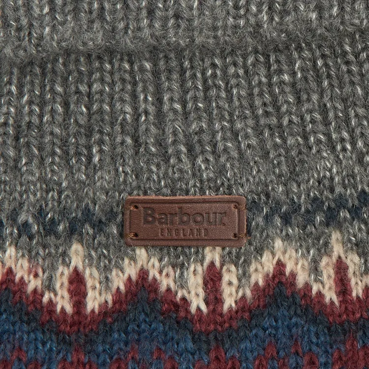 Barbour Case Fairisle Dog Jumper - Grey