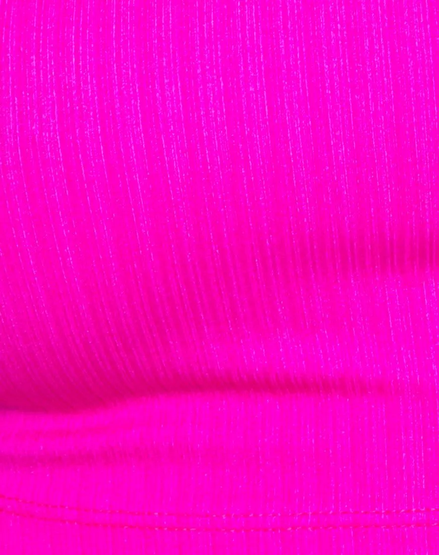 Berries Top in Nylon Spandex Magenta