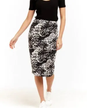 Betty Basics Alicia Midi Skirt-Nala Print