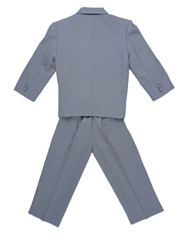 Big Boys Gray 5 Pcs Special Occasion Suit 8-20