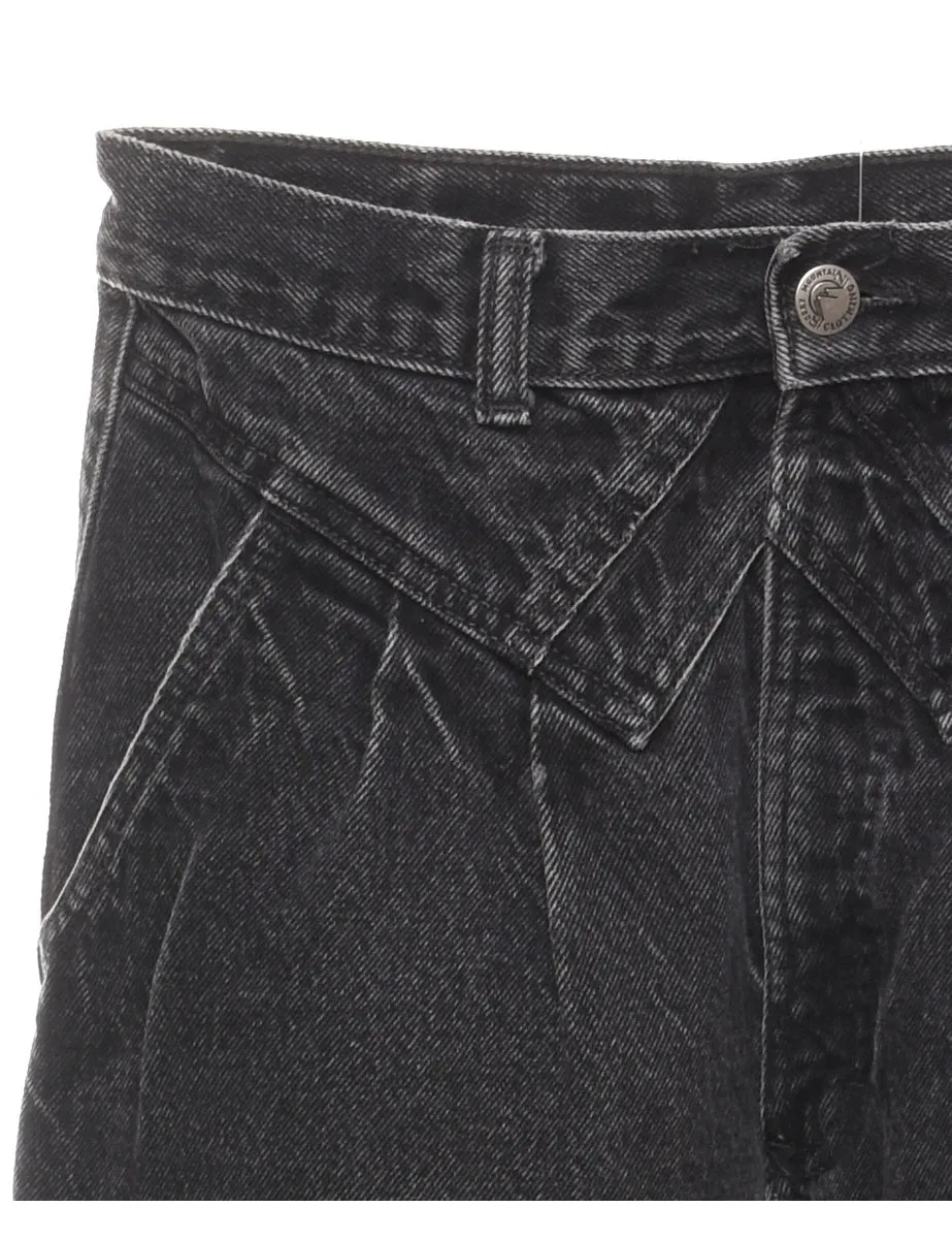 Black Distressed Tapered Jeans - W26 L33