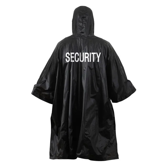 Black Tactical Security Poncho