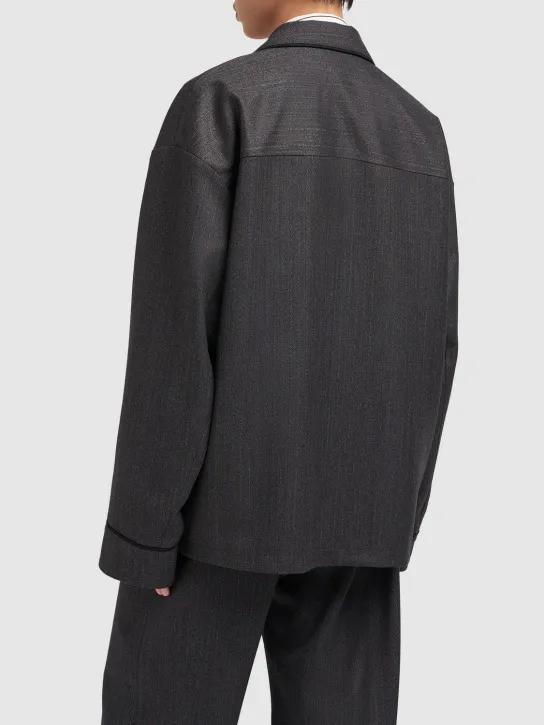 Bottega Veneta   Wool chevron jacket 