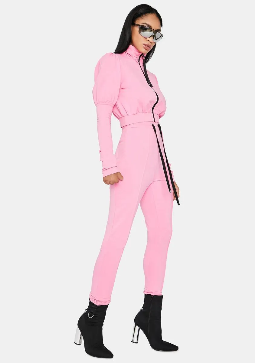 Bubblegum Trouble In Town Pants Set