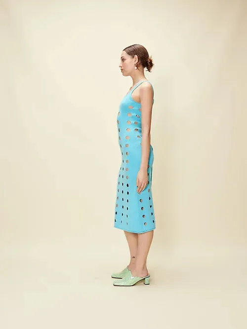 Canopy Knit Dress - Lido Blue