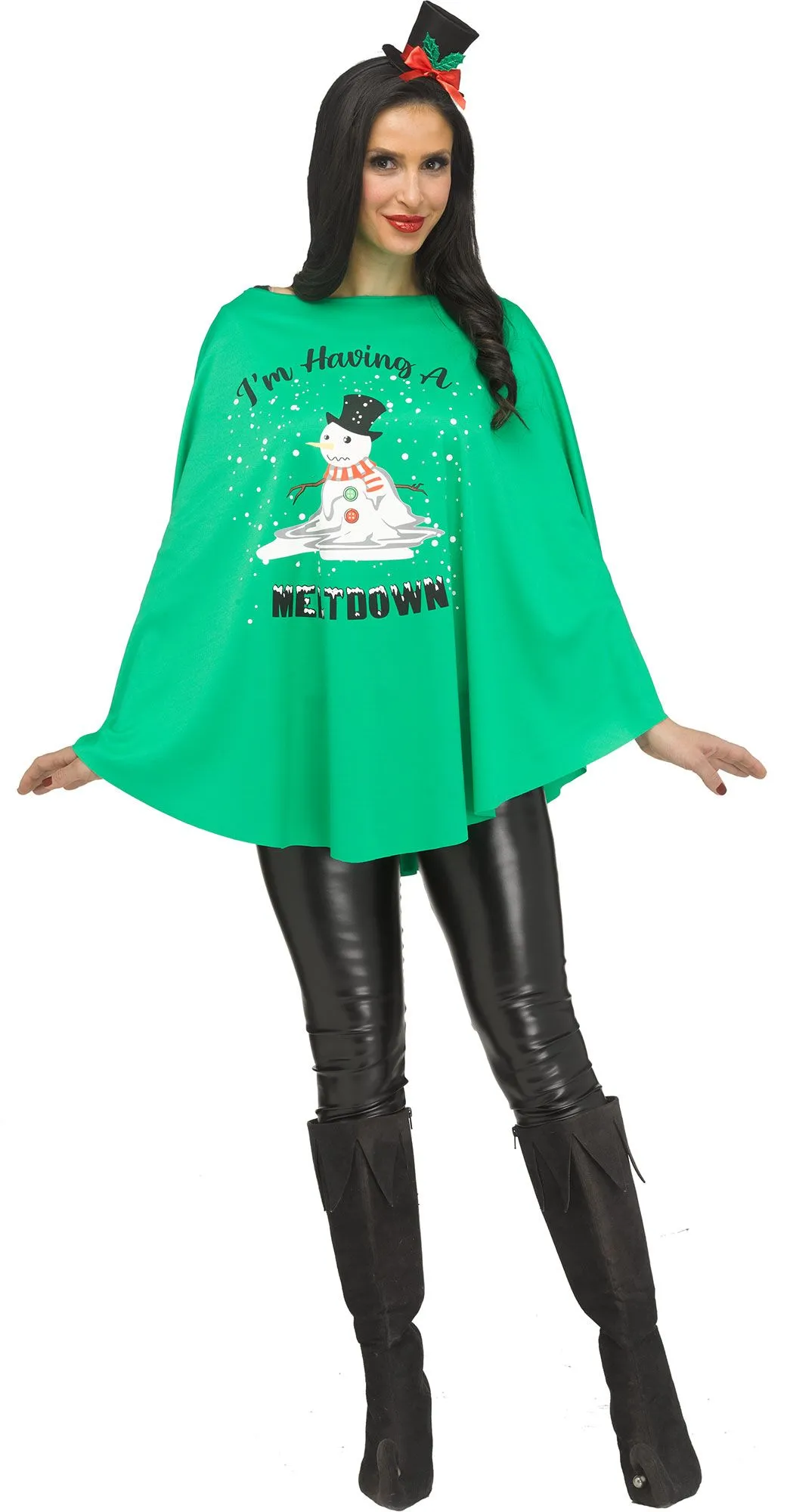 CHRISTMAS PARTY PONCHO ADULT