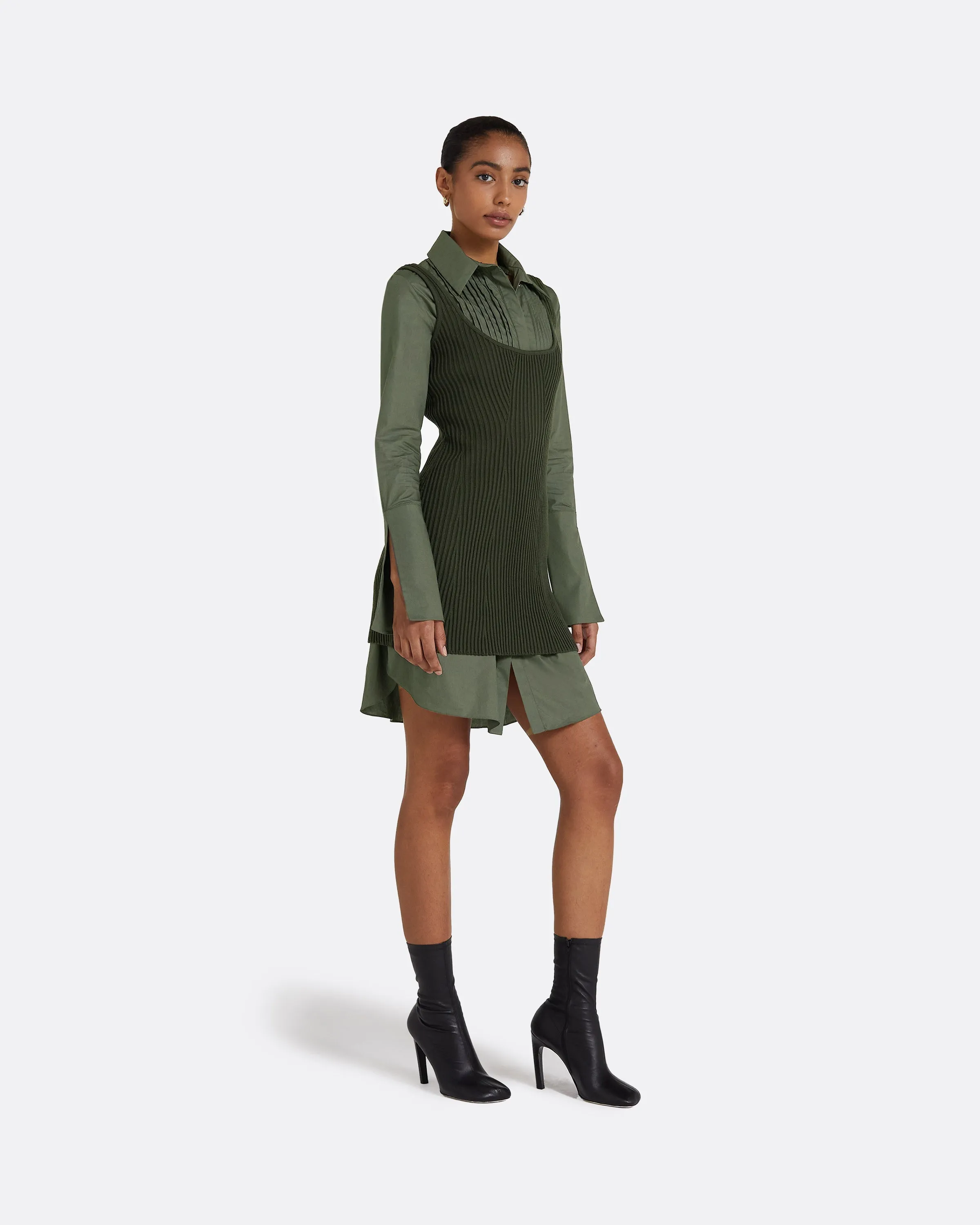 Cindy Seaweed Knit Dress