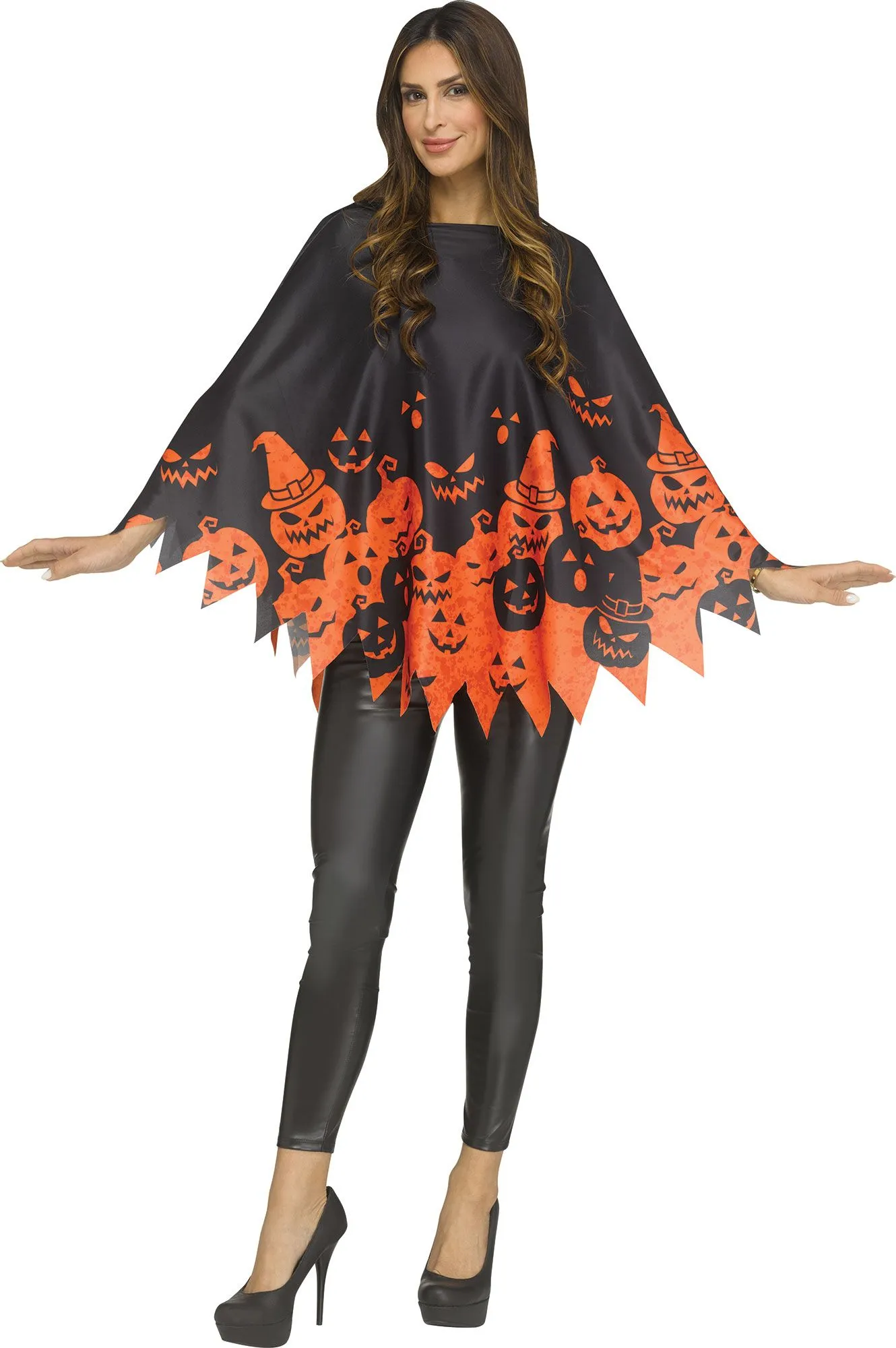 Classic Poncho Adult Punmpkin