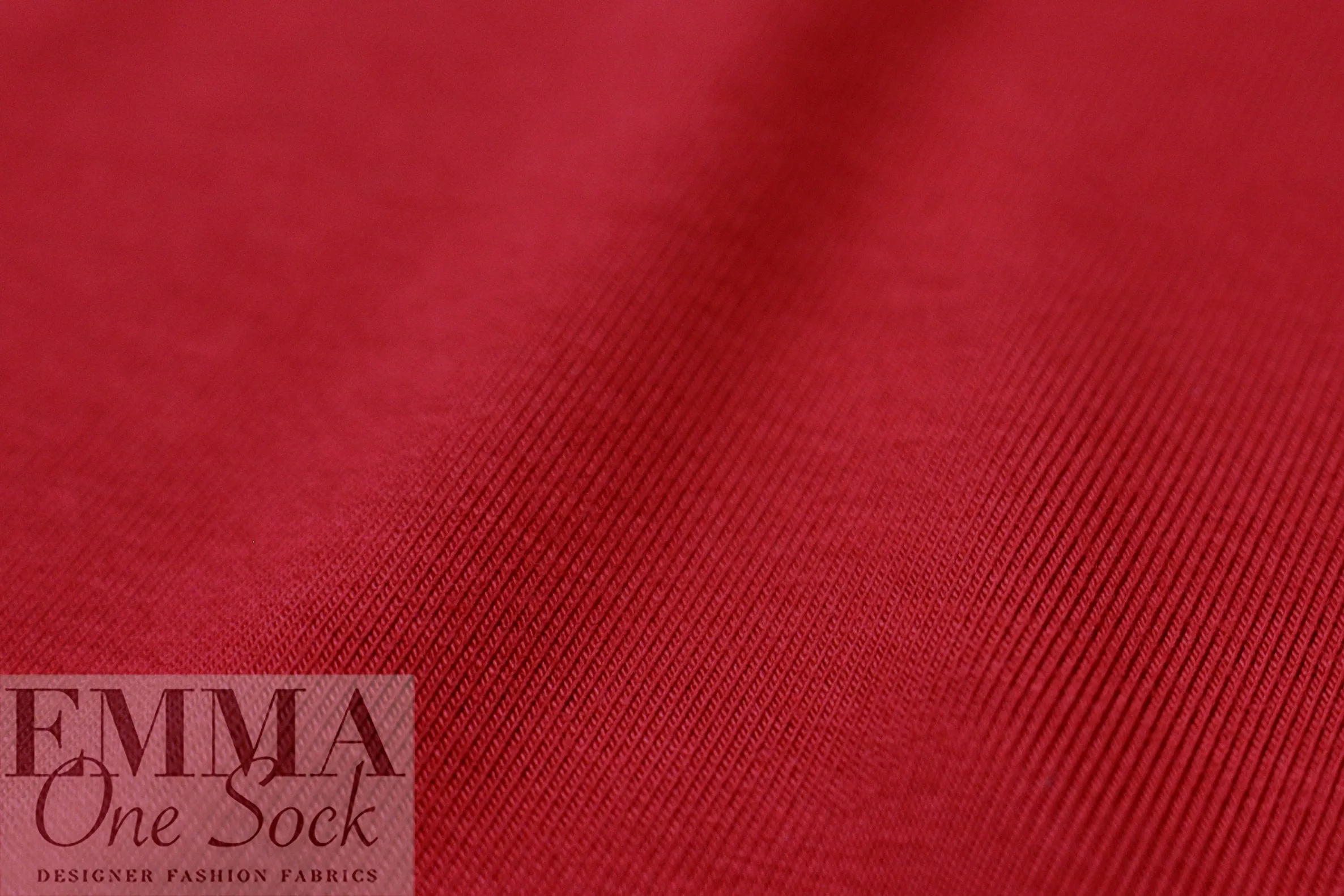 classic red Oeko-Tex bamboo/spandex 4-way jersey