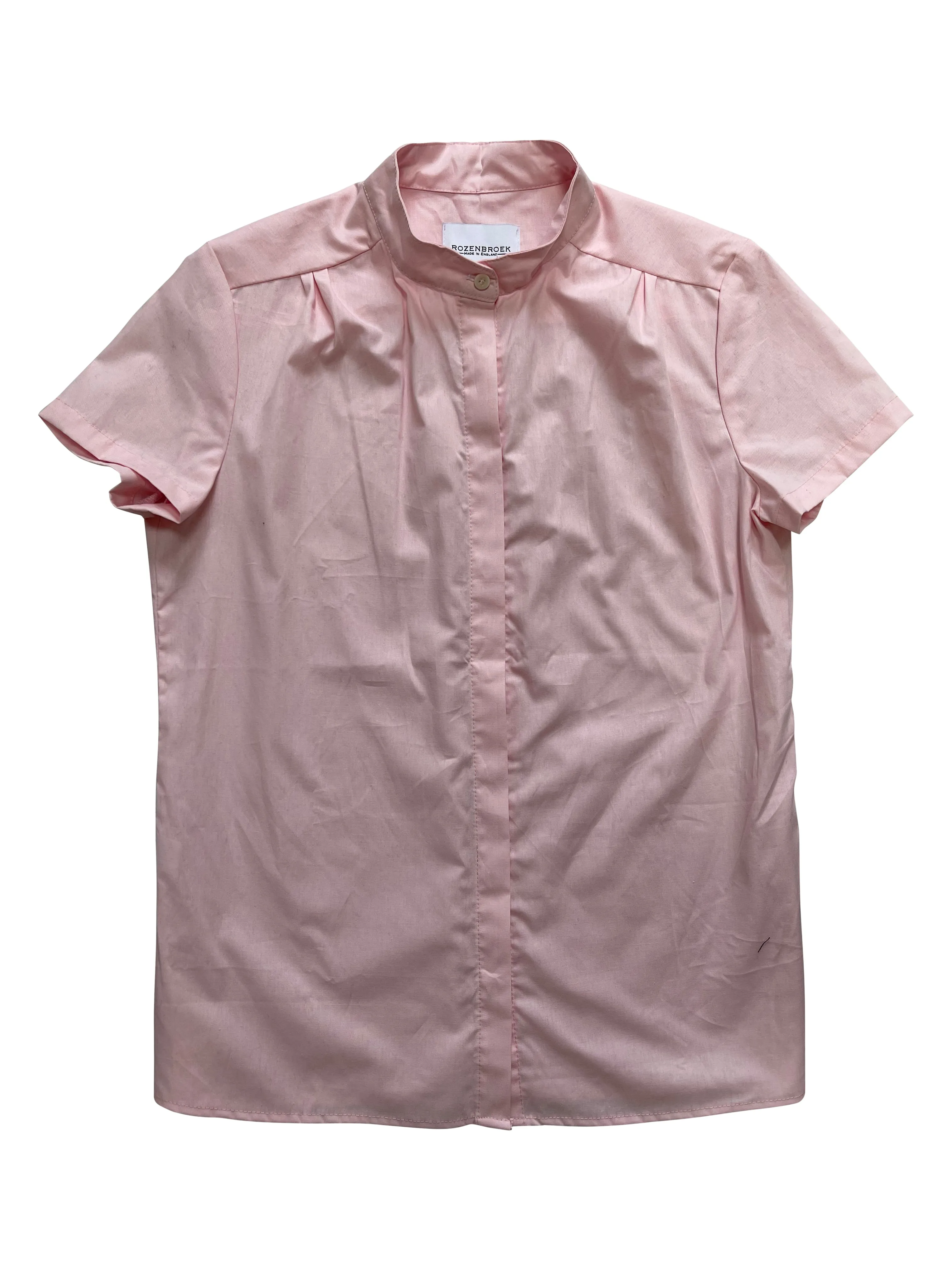 {Clearance Stock} Organic Cotton Short-Sleeve Shirt in Pink