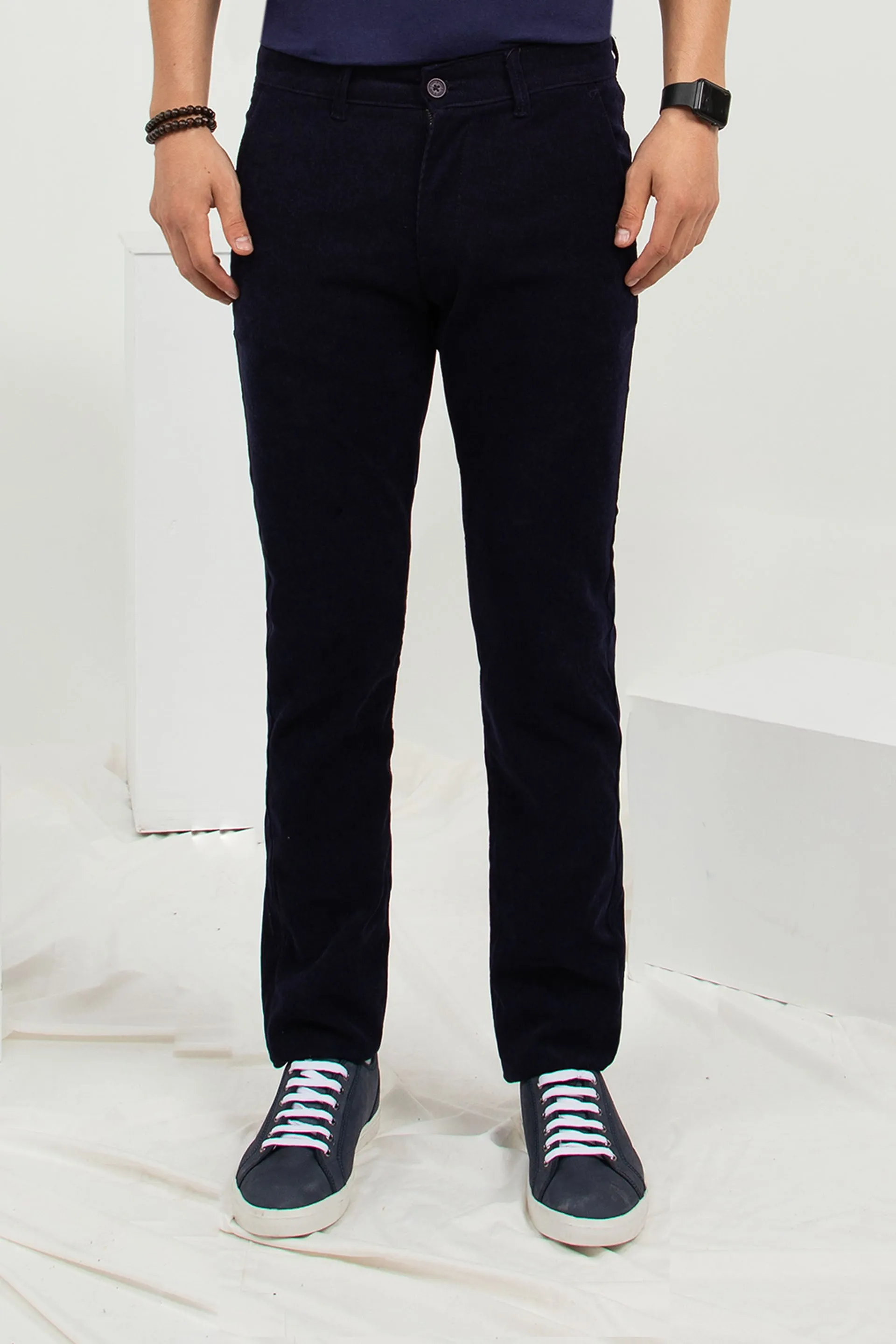 Corduroy Chinos Navy