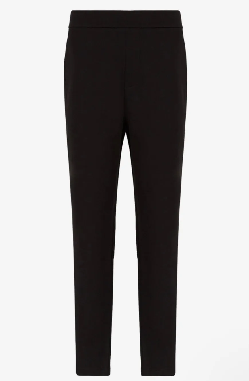 COTTON BLEND JERSEY JOGGER SWEATPANTS (BLACK)