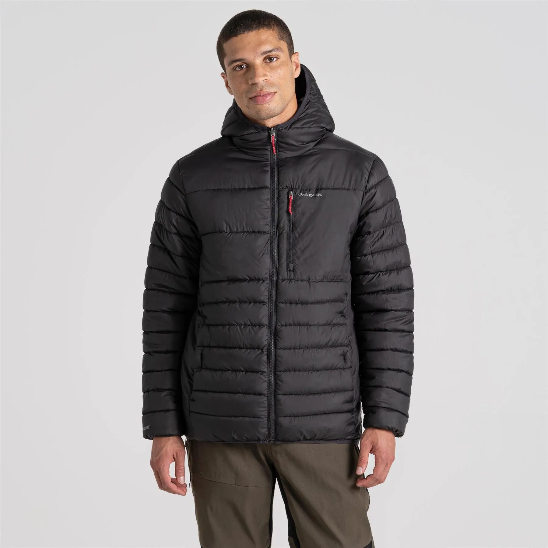 Craghoppers Men's Compresslite VIII Hooded Jacket | Black