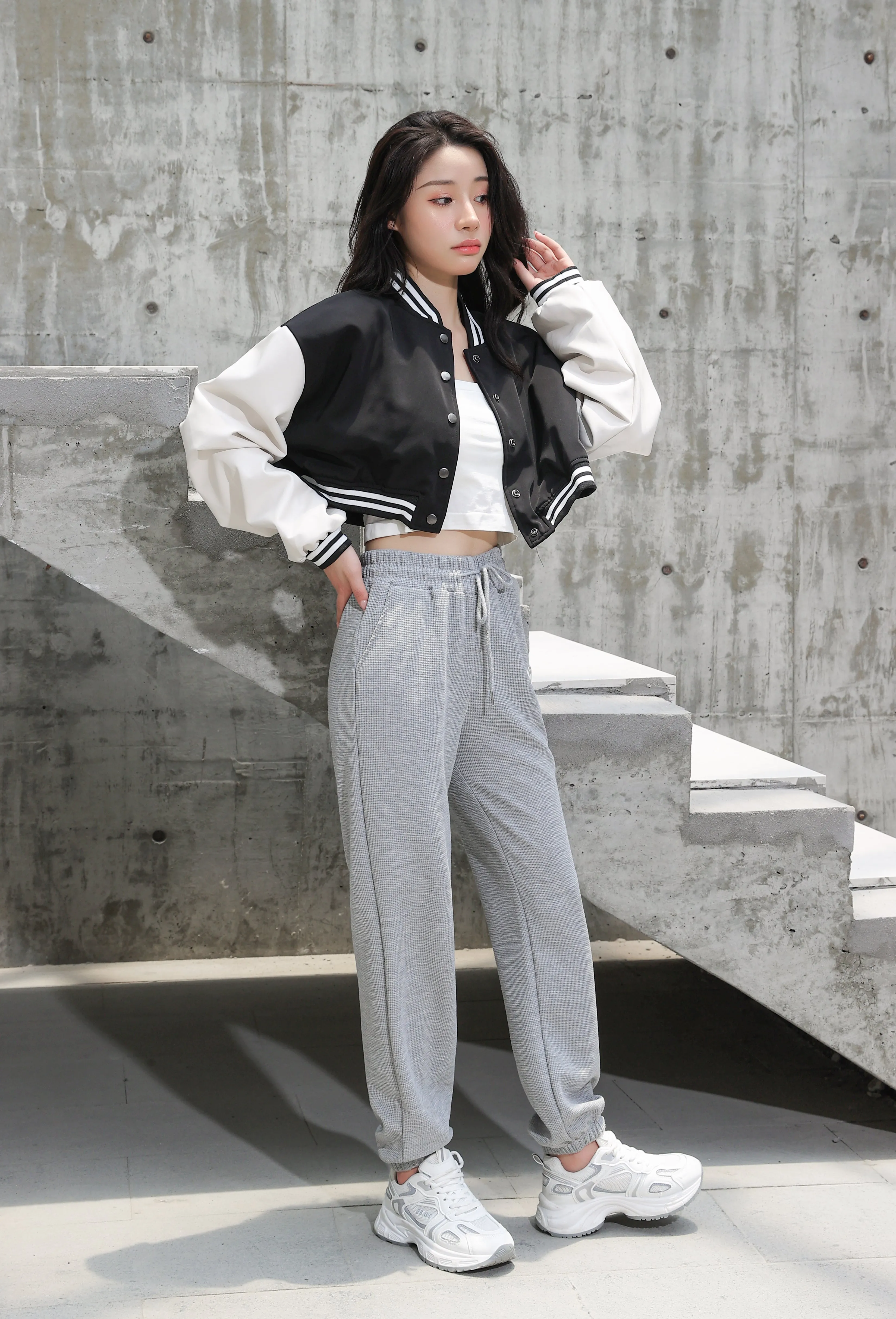 Cropped Baseball Jacket