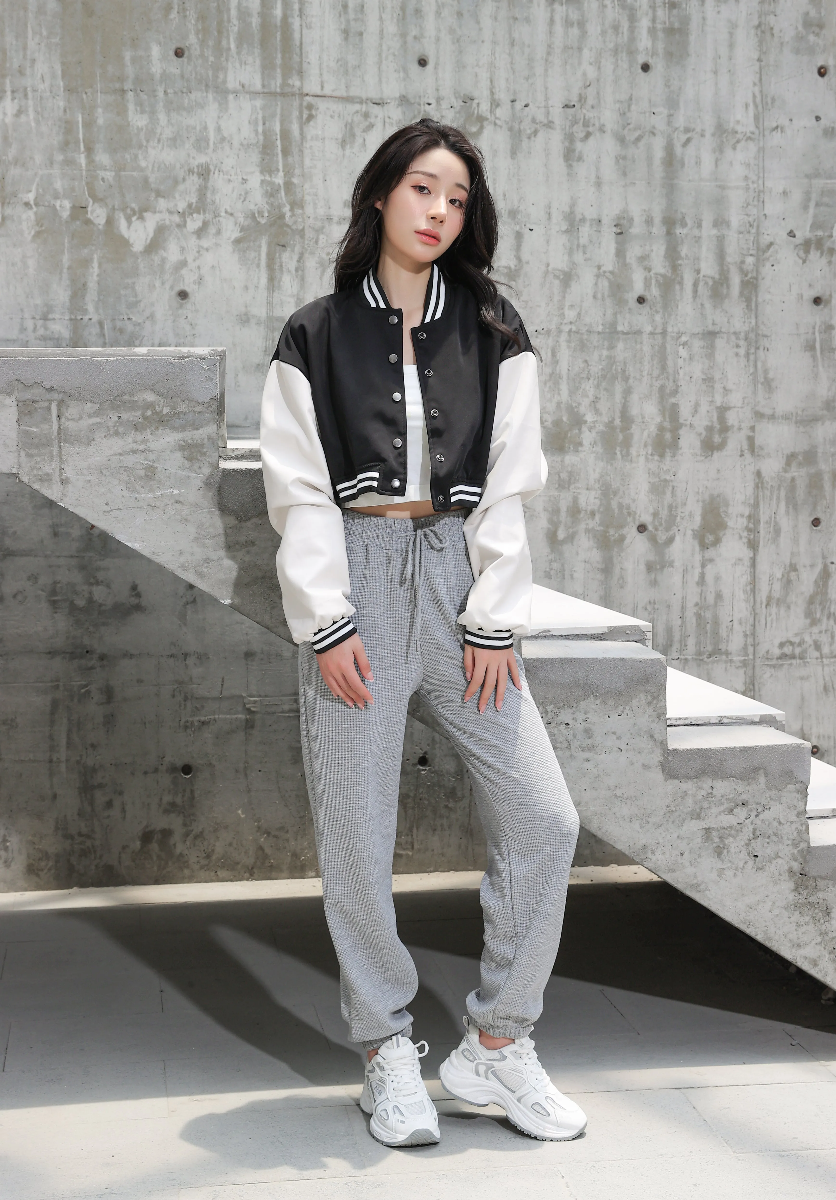 Cropped Baseball Jacket