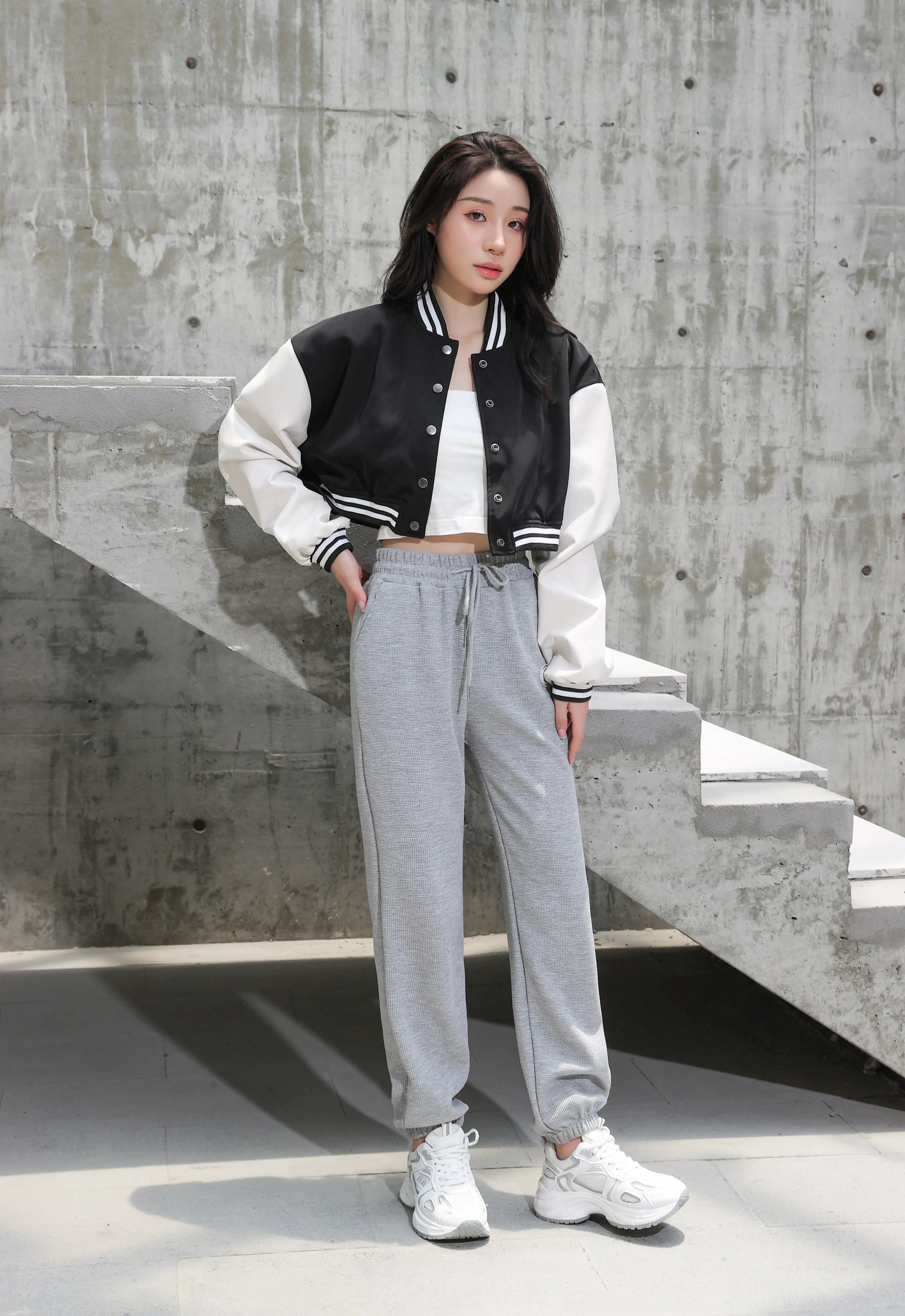 Cropped Baseball Jacket