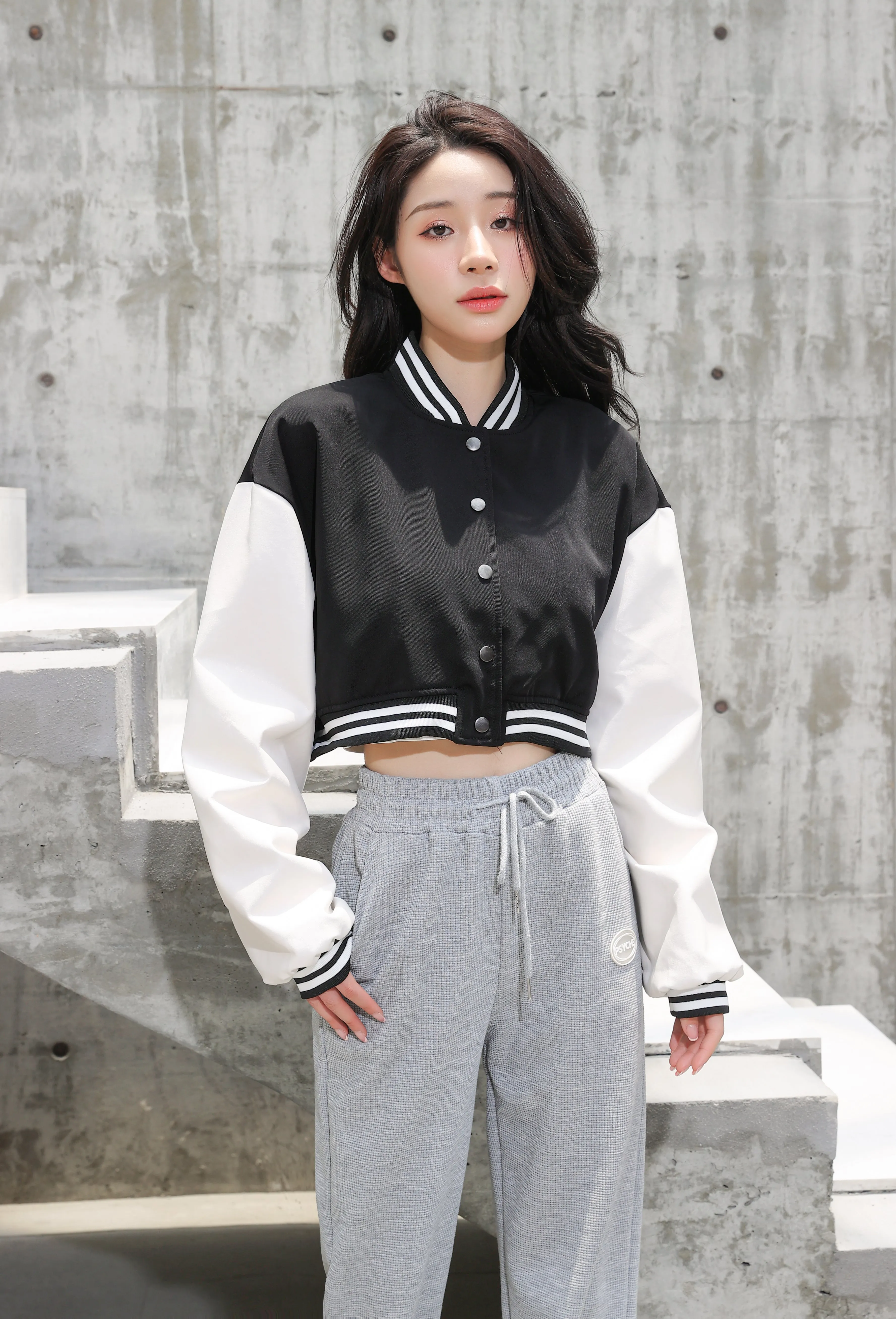 Cropped Baseball Jacket