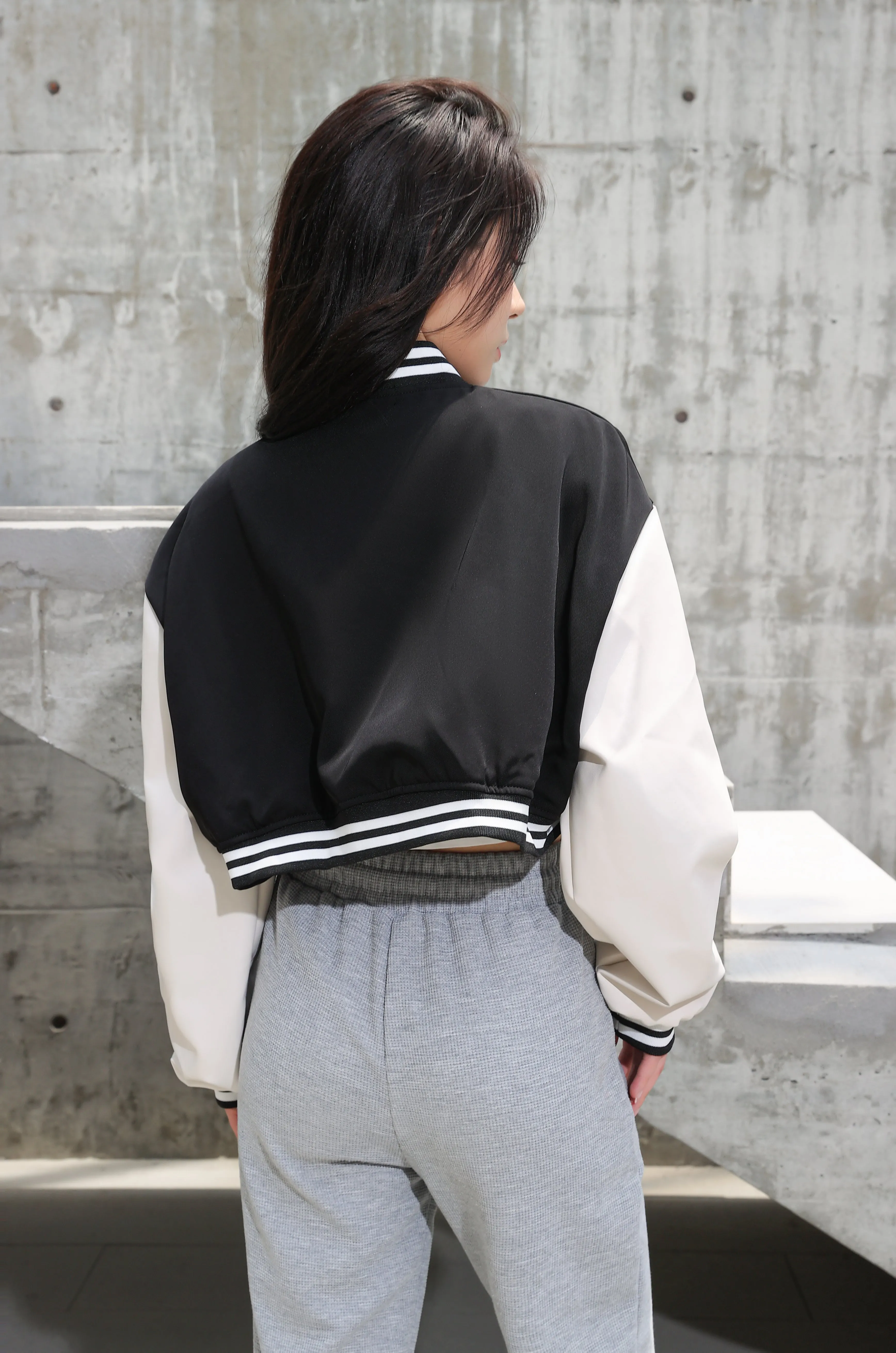 Cropped Baseball Jacket