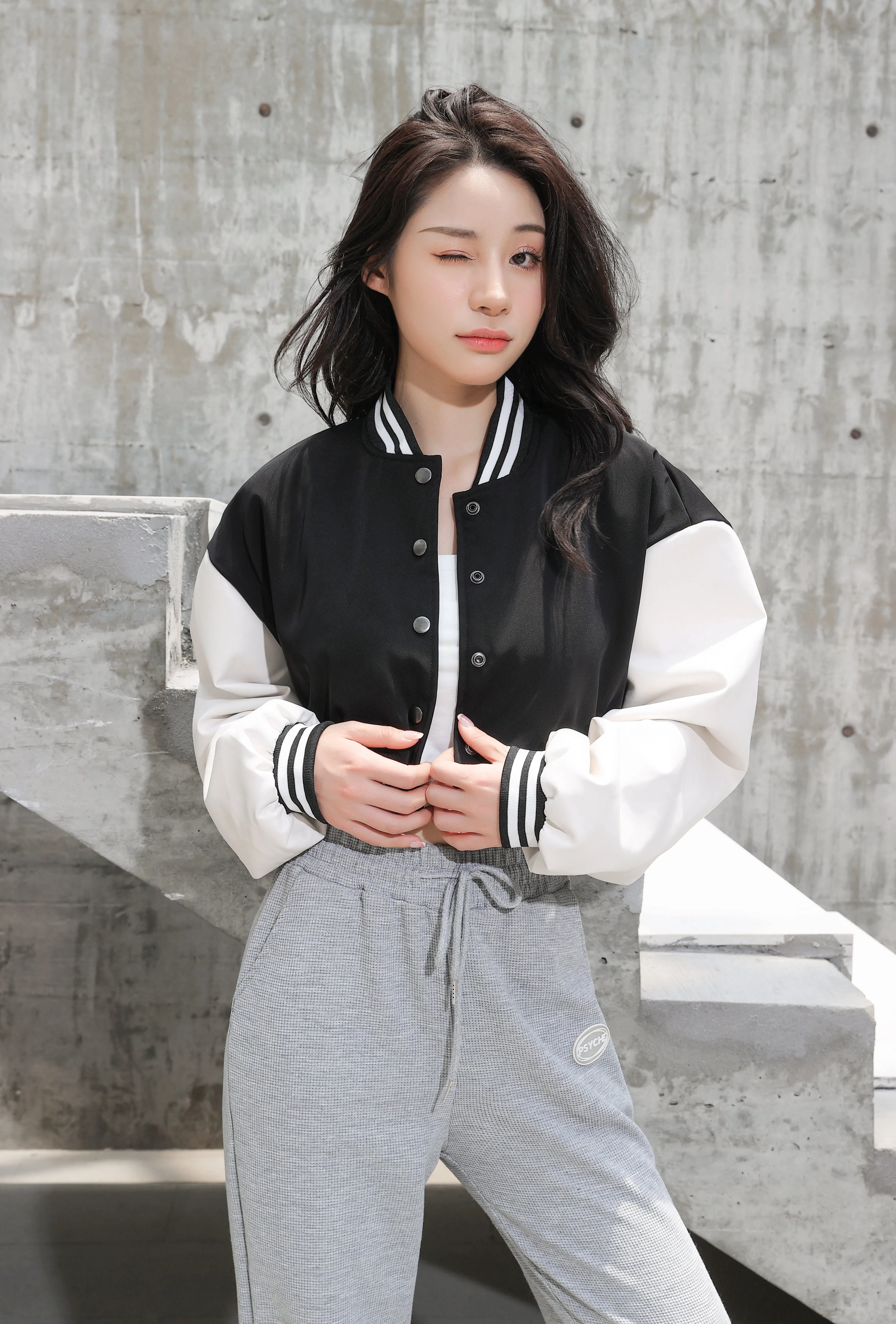 Cropped Baseball Jacket