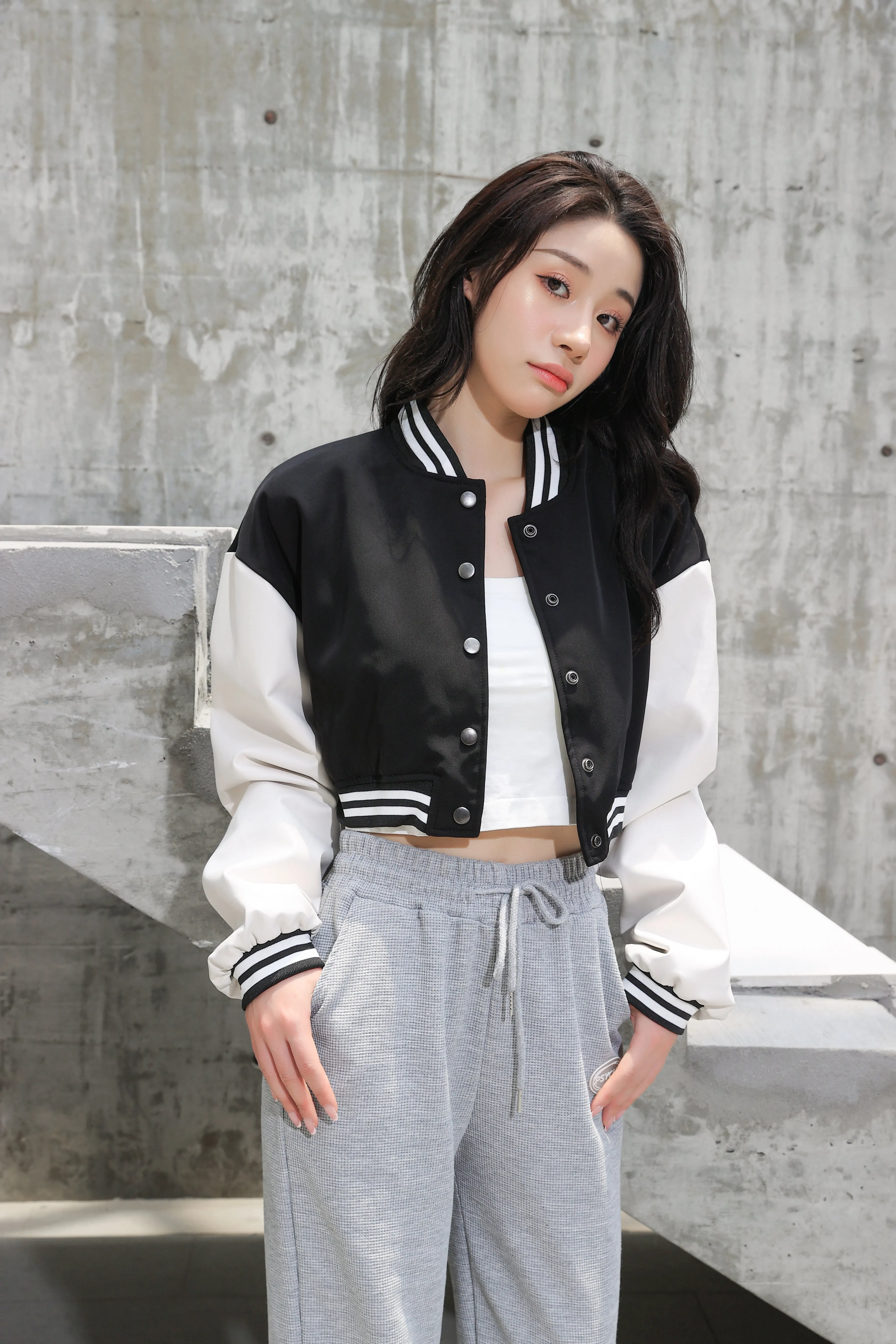 Cropped Baseball Jacket