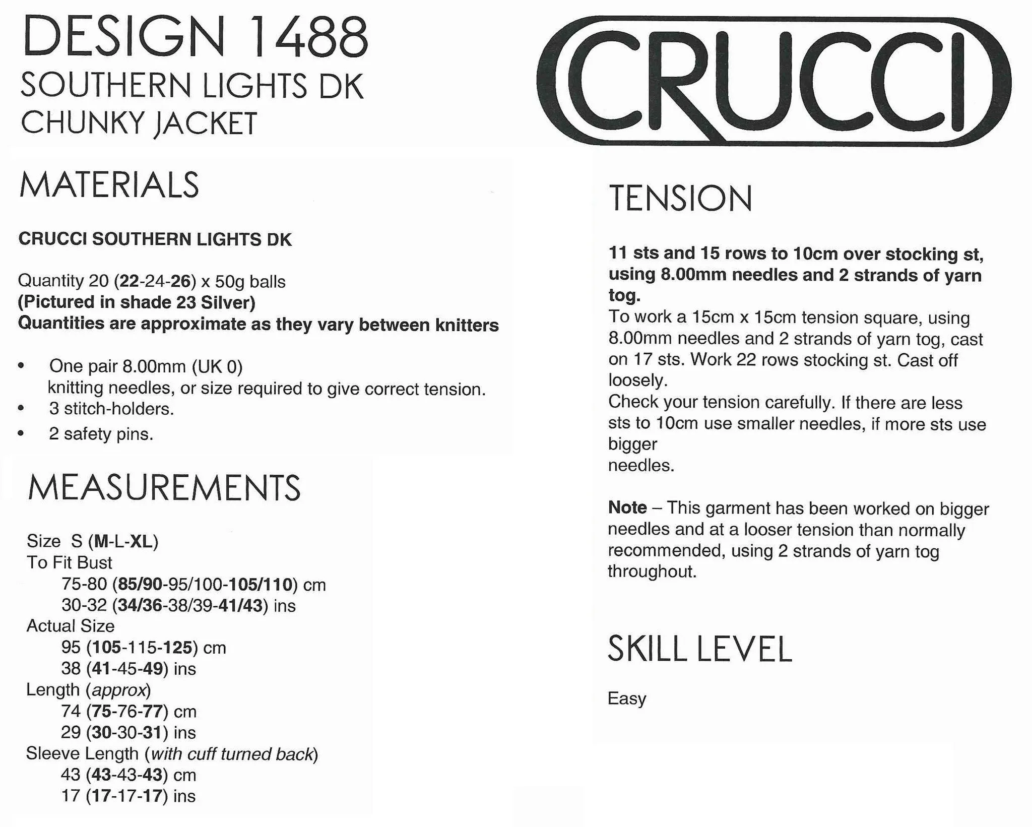 CRUCCI LEAFLET 1488