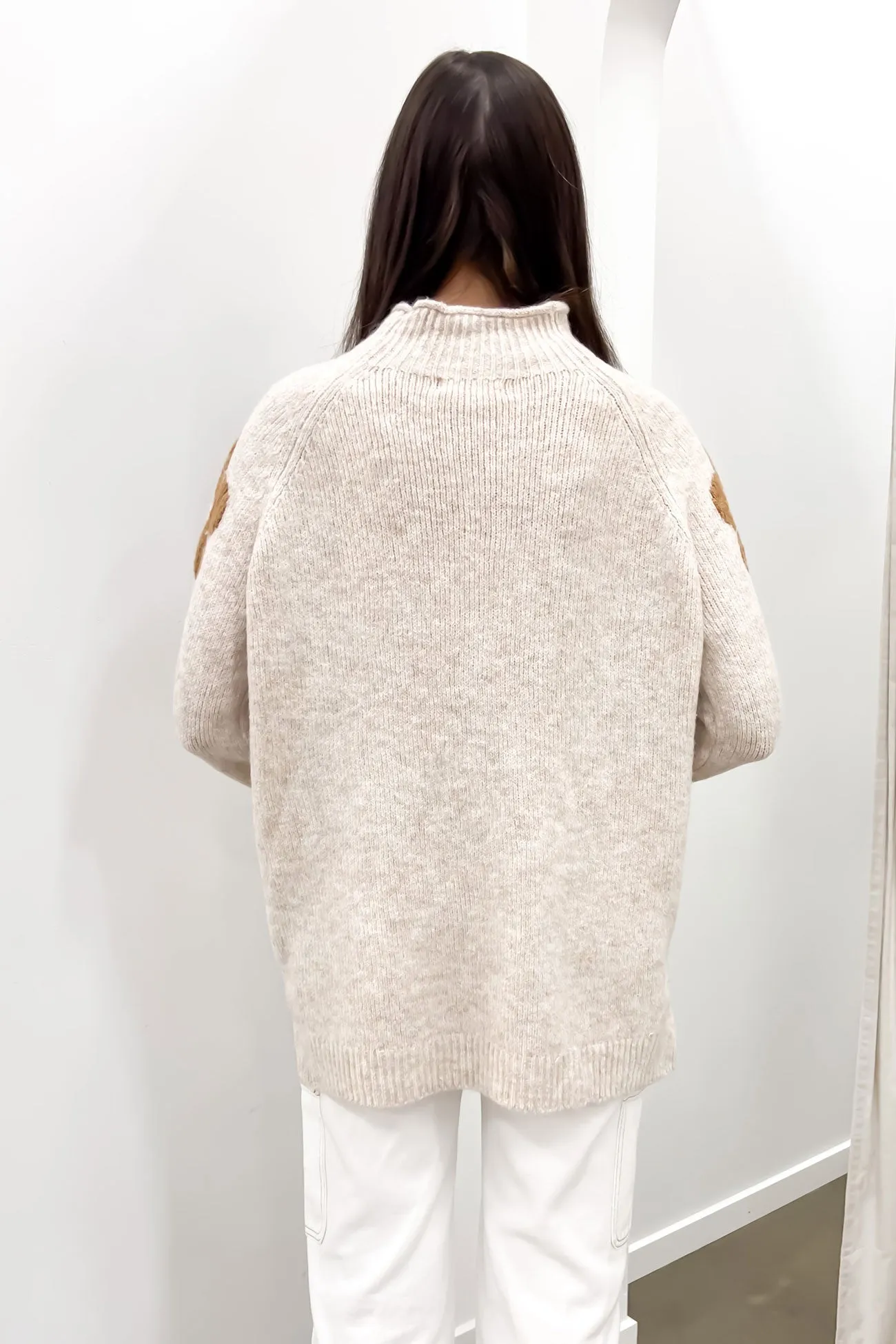 Daisy Knit Jumper Latte