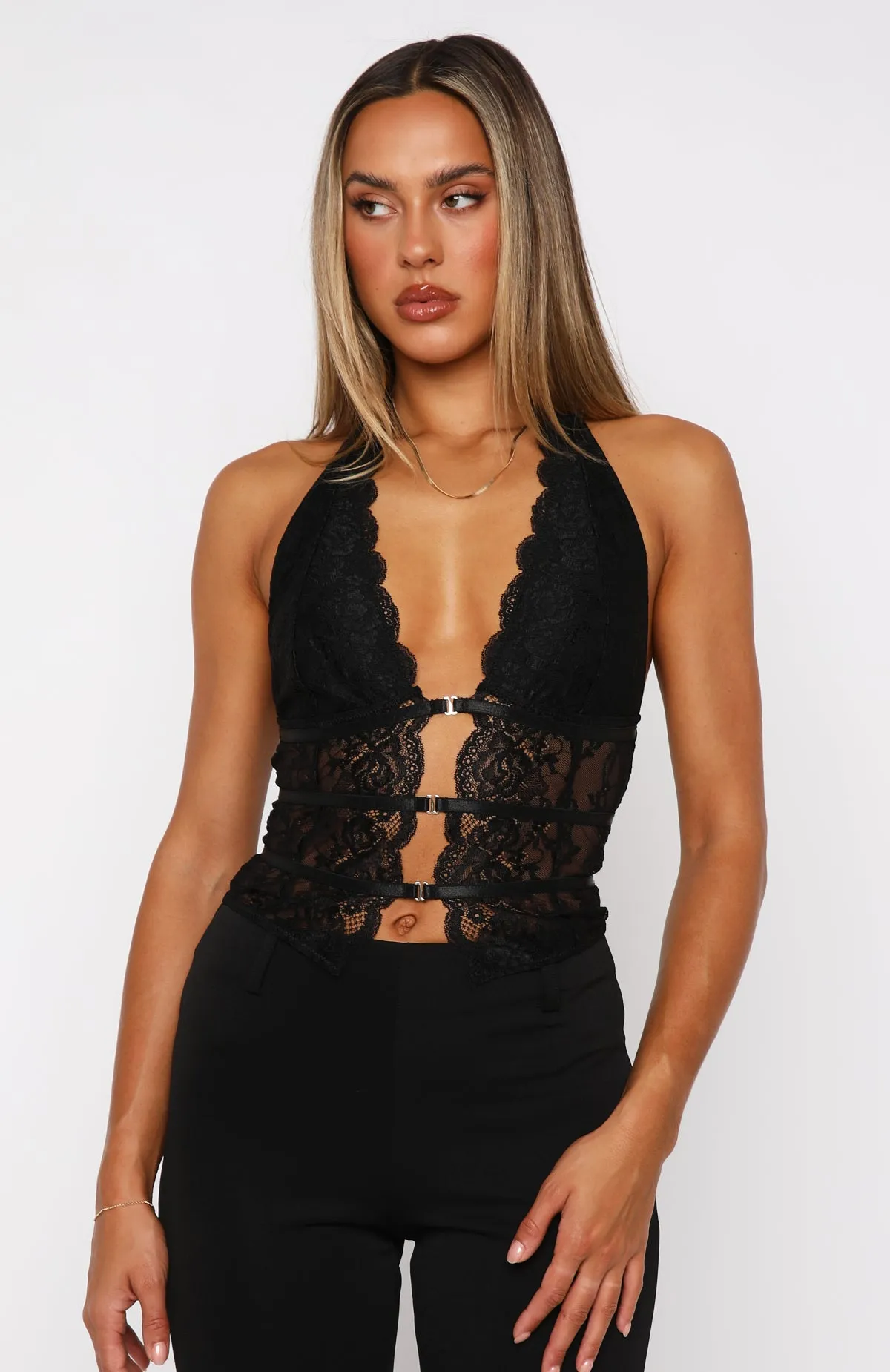 Dance The Night Away Top Black