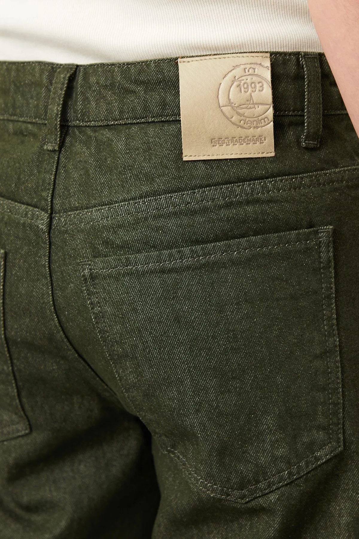 Drej Loose Fit Green Men's Jeans