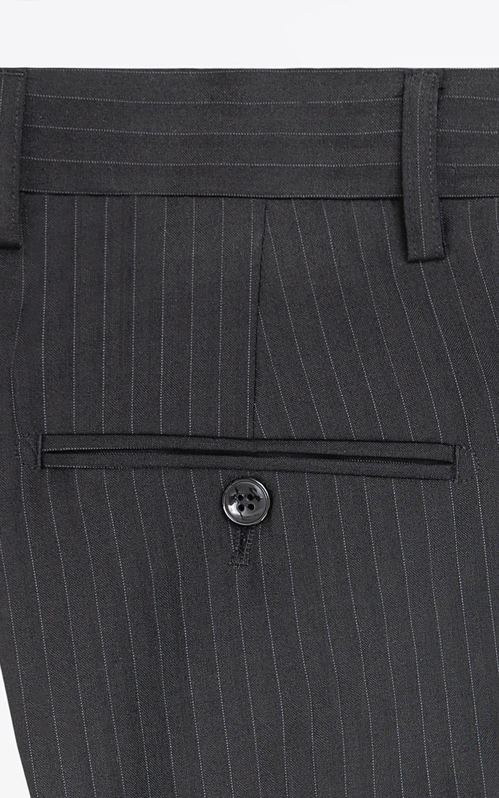 DRESS PANT  SLIM FIT BLACK SELF