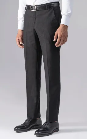 DRESS PANT  SLIM FIT BLACK SELF