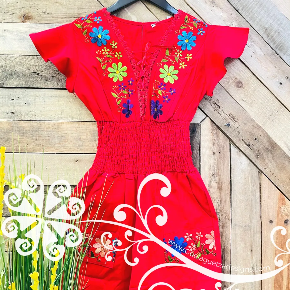 Embroider Mariposa Palazzo - Jumpsuit