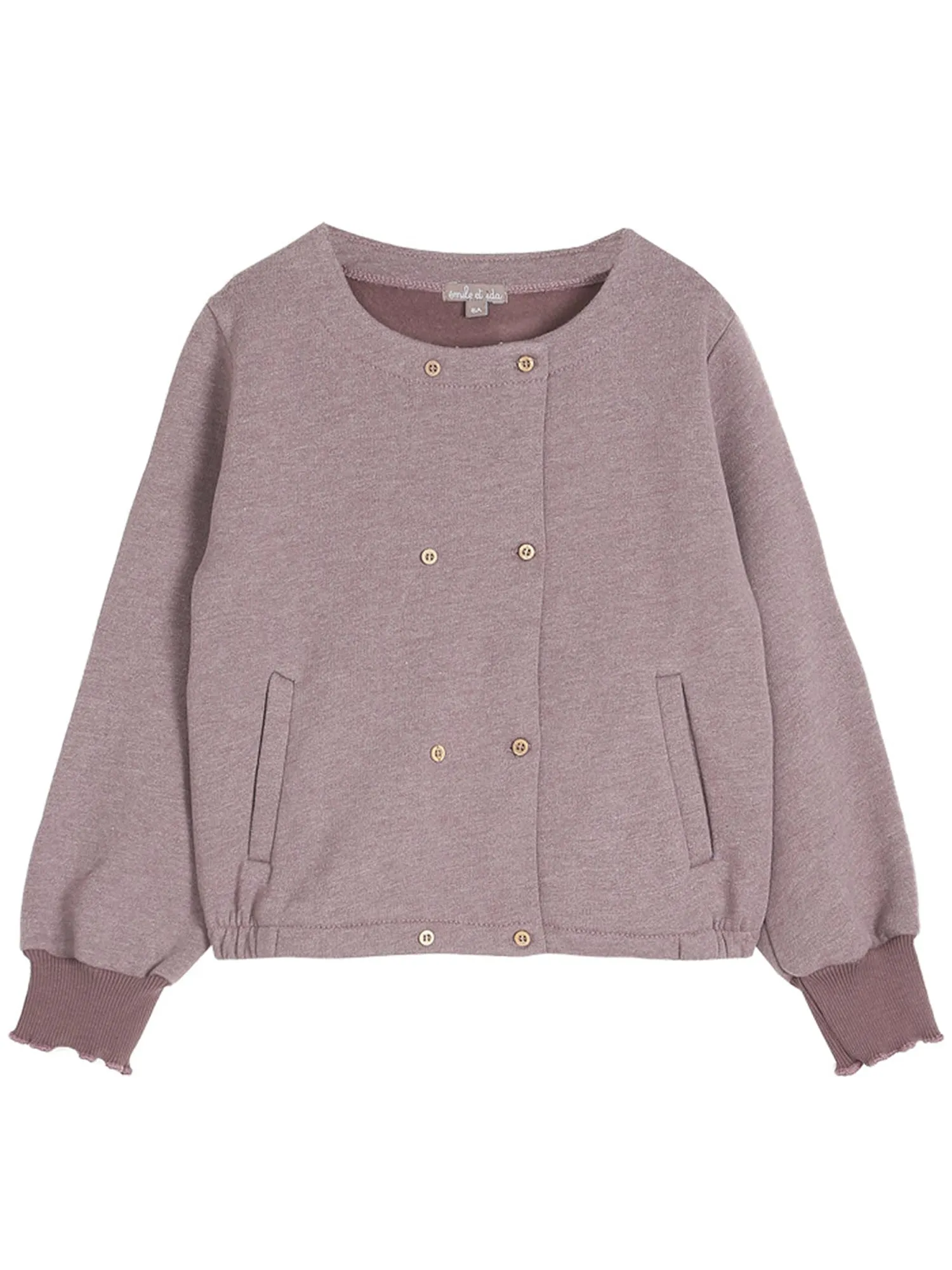 Emile Et Ida Prune Cotton Sweatshirt