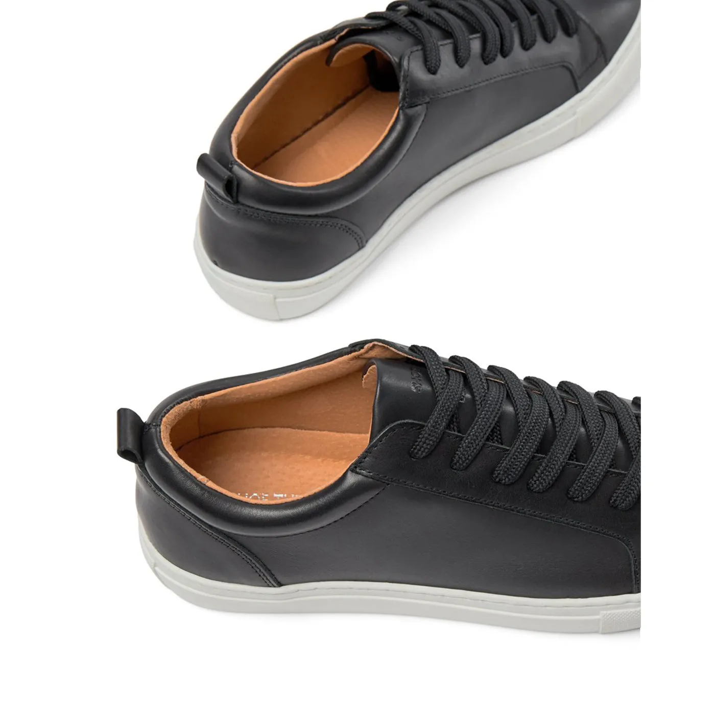 Ethan sneaker leather - BLACK