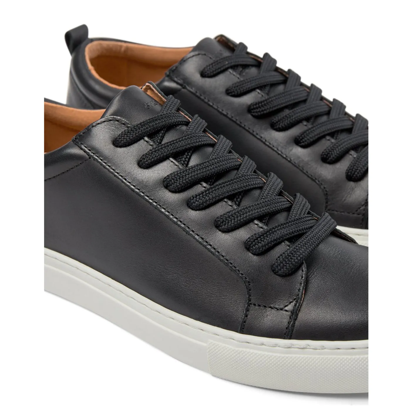 Ethan sneaker leather - BLACK