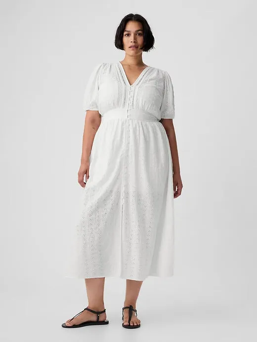 Eyelet Maxi Dress