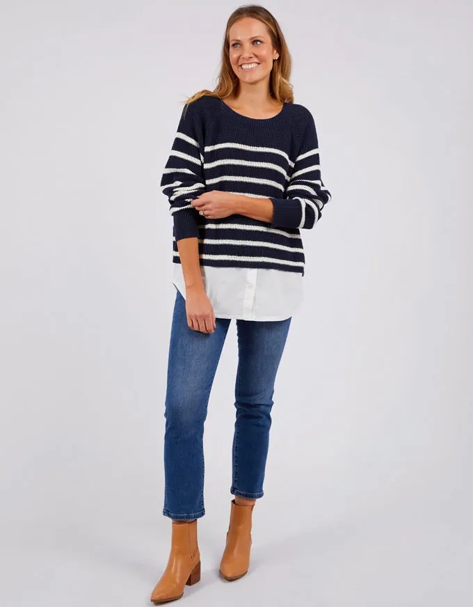 Fawn Combo Knit Navy