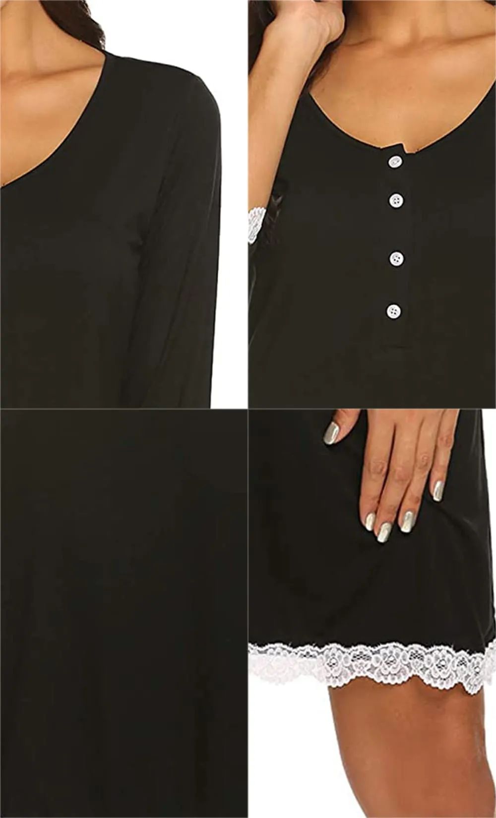 Front Button-up Maternity Dress