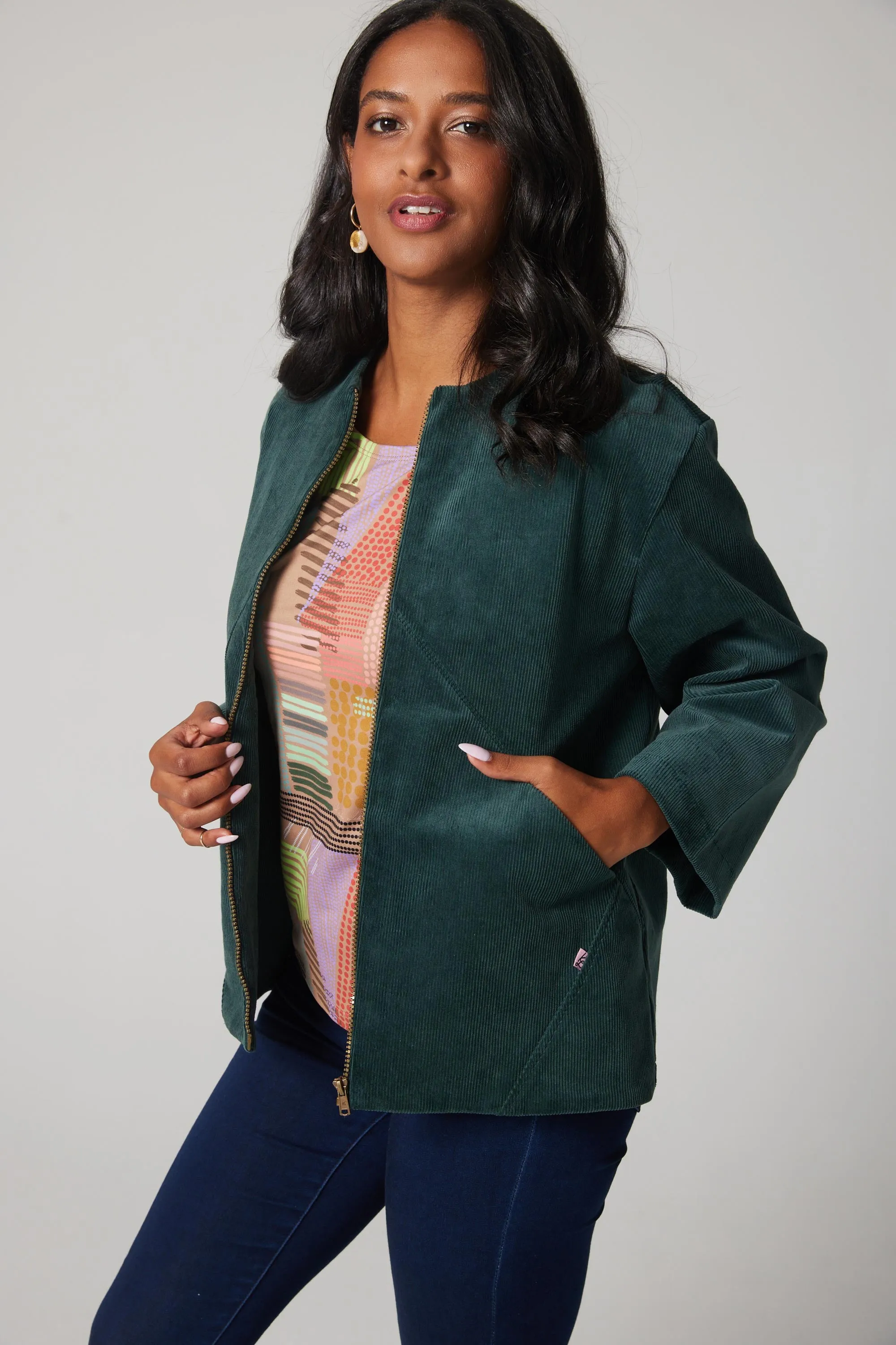 Futurist Corduroy Jacket - Green