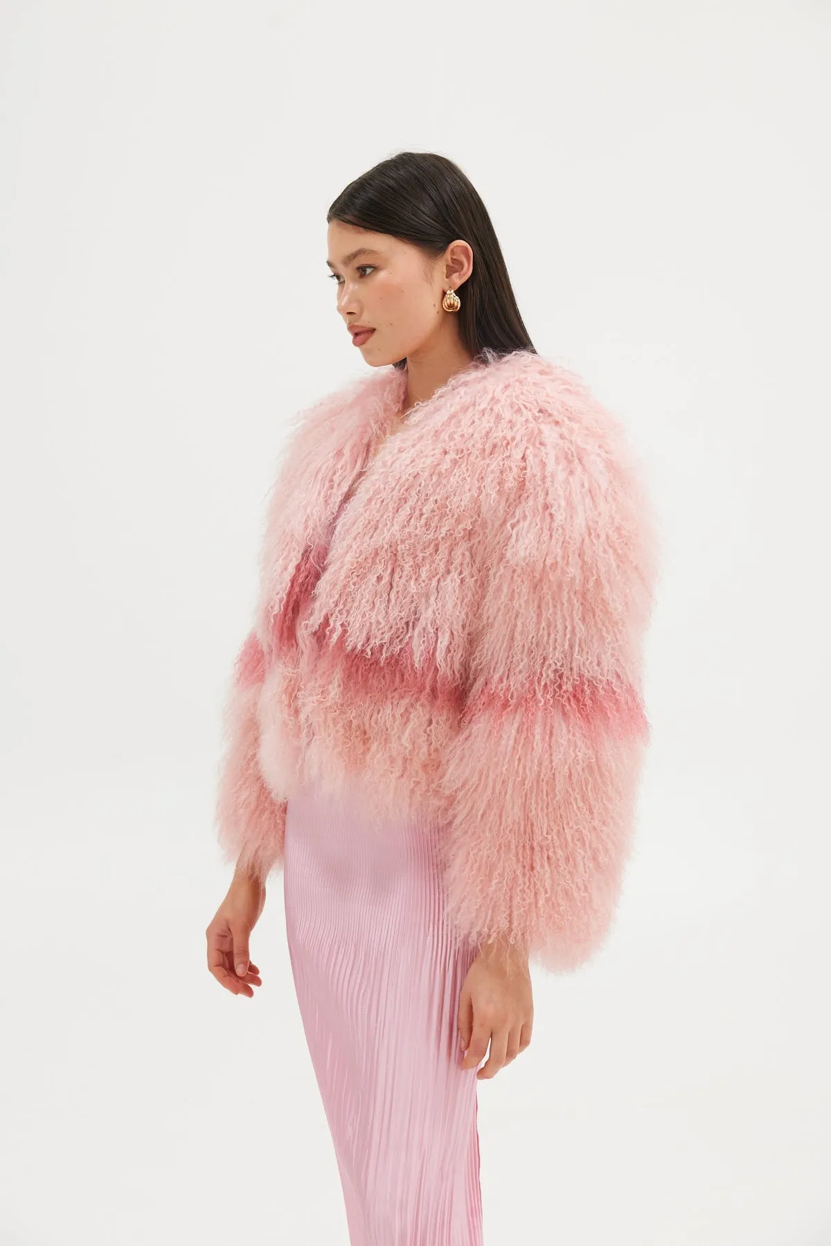 Georgina Jacket - Rosewater/Flamingo Pink