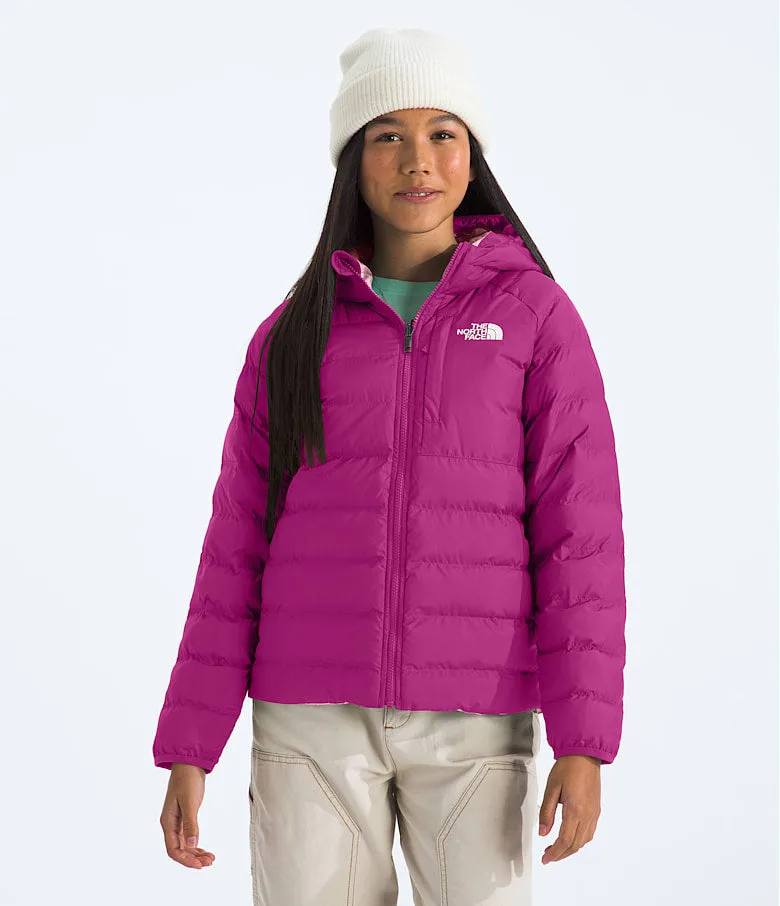 Girls' Reversible Perrito Hooded Jacket | Deep Mulberry